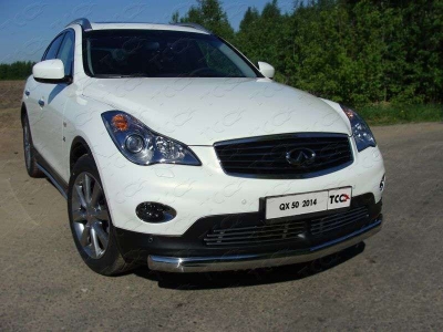 Накладка решётки радиатора 12 мм ТСС для Infiniti QX50/EX25/EX35 2007-2016