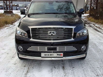 Накладка решётки радиатора 16 мм ТСС для Infiniti QX56 2010-2013