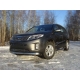 Защита переднего бампера овальная 75-42 мм ТСС для Kia Sorento 2012-2020