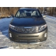 Защита переднего бампера овальная 75-42 мм ТСС для Kia Sorento 2012-2020