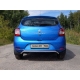 Защита заднего бампера волна 42 мм ТСС для Renault Sandero 2015-2021