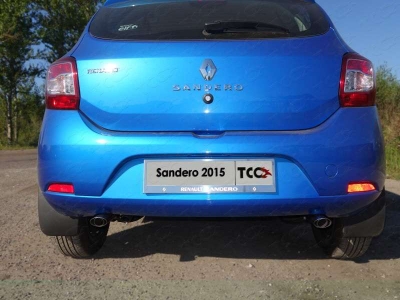 Декоративный глушитель 75-42 мм ТСС для Renault Sandero 2015-2021