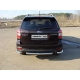 Защита заднего бампера уголки 60 мм ТСС для Subaru Forester SJ 2013-2016