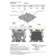 Комплект защит Rival: картер, КПП, РК алюминий 4 мм для Audi A7