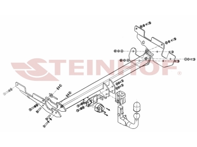 Фаркоп Steinhof шар BMC съёмный для Mazda CX-5 2011-2021