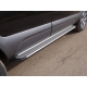 Пороги алюминиевые Slim Line Silver ТСС для Ford Explorer 2011-2015