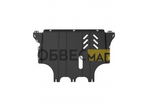 Защита картера для SKODA Kodiaq (17-) 2,0 диз. АТ 4WD / Шкода Кодиак