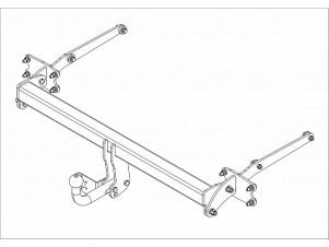 Фаркоп для Mercedes GLK-Class x204 2008-2015 условно-съемное крепление шара №MB 08