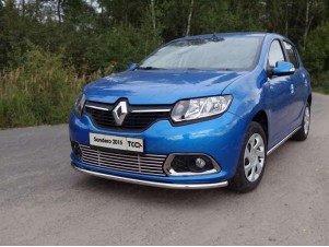 Накладка решётки радиатора нижняя 12 мм для Renault Sandero № RENSAN15-04