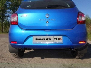 Декоративный глушитель 75-42 мм для Renault Sandero № RENSAN15-08