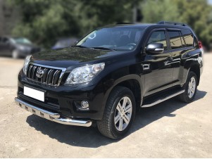 Защита переднего бампера d-76+60 с перемычками для Toyota Land Cruiser Prado 150 2009-2013 LCPR10_1.6
