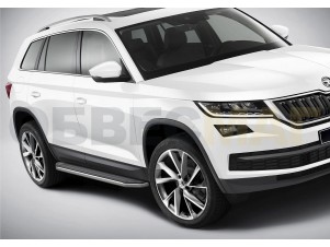 Пороги алюминиевые Rival Premium для Skoda Kodiaq № A180ALP.5102.2