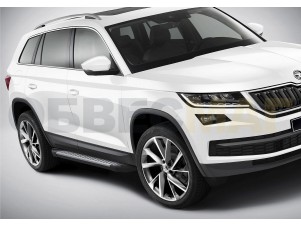 Пороги алюминиевые Rival BMW-Style для Skoda Kodiaq № D180AL.5102.2