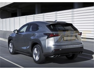 Пороги алюминиевые Rival Black New для Lexus NX-200/200t/300h № F173ALB.3202.1