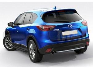 Пороги алюминиевые Rival Black New для Mazda CX-5 № F173ALB.3801.3