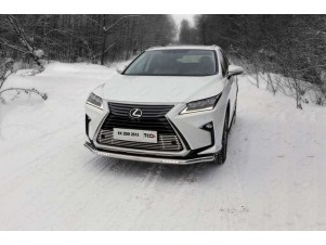Защита переднего бампера с ДХО 60 мм для Lexus RX-200t/350/450h № LEXRX200t15-21