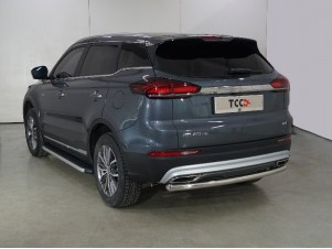 Защита задняя центральная 60,3 мм для Geely Atlas PRO 1.5L 4WD 2021 – н.в. GEELEATLP21-20