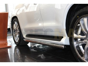 Защита штатного порога 53 мм для Lexus LX-570 № LX12 2